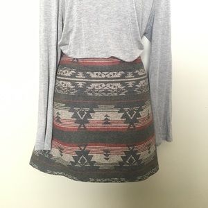 Dalia Collection Aztec-print miniskirt